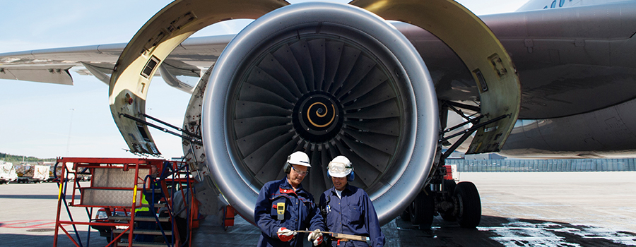 Mechanics ensuring that airplanes get regular maintenance
